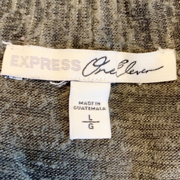 Express One Eleven Green Open Front Cardigan Large - Picture 5 of 7